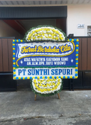 Papan Bunga Duka di Sangatta Selatan